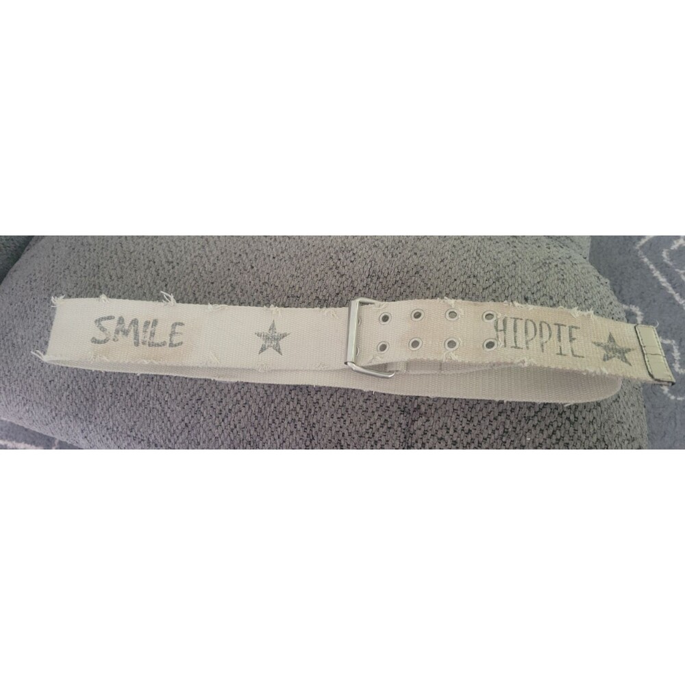 Hip Belt Drab Hippie BoHo Womens Size 13/14 Hipster Smile Love Squeeze